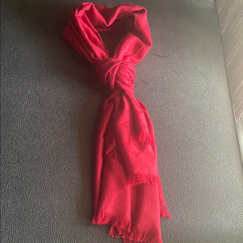 COACH Red Scarf